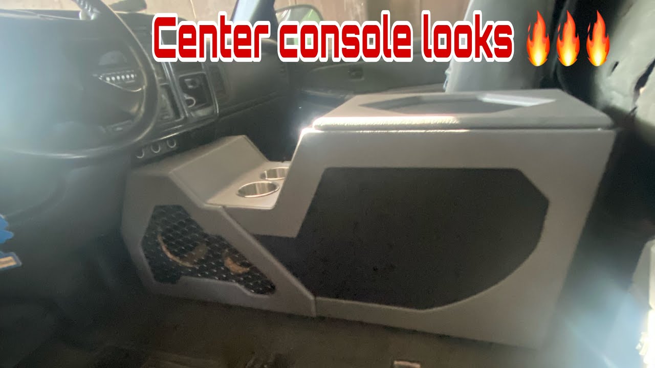 99-06 Chevy and GMC Custom center console 12in subwoofer and 6.5 speakers and tweeters