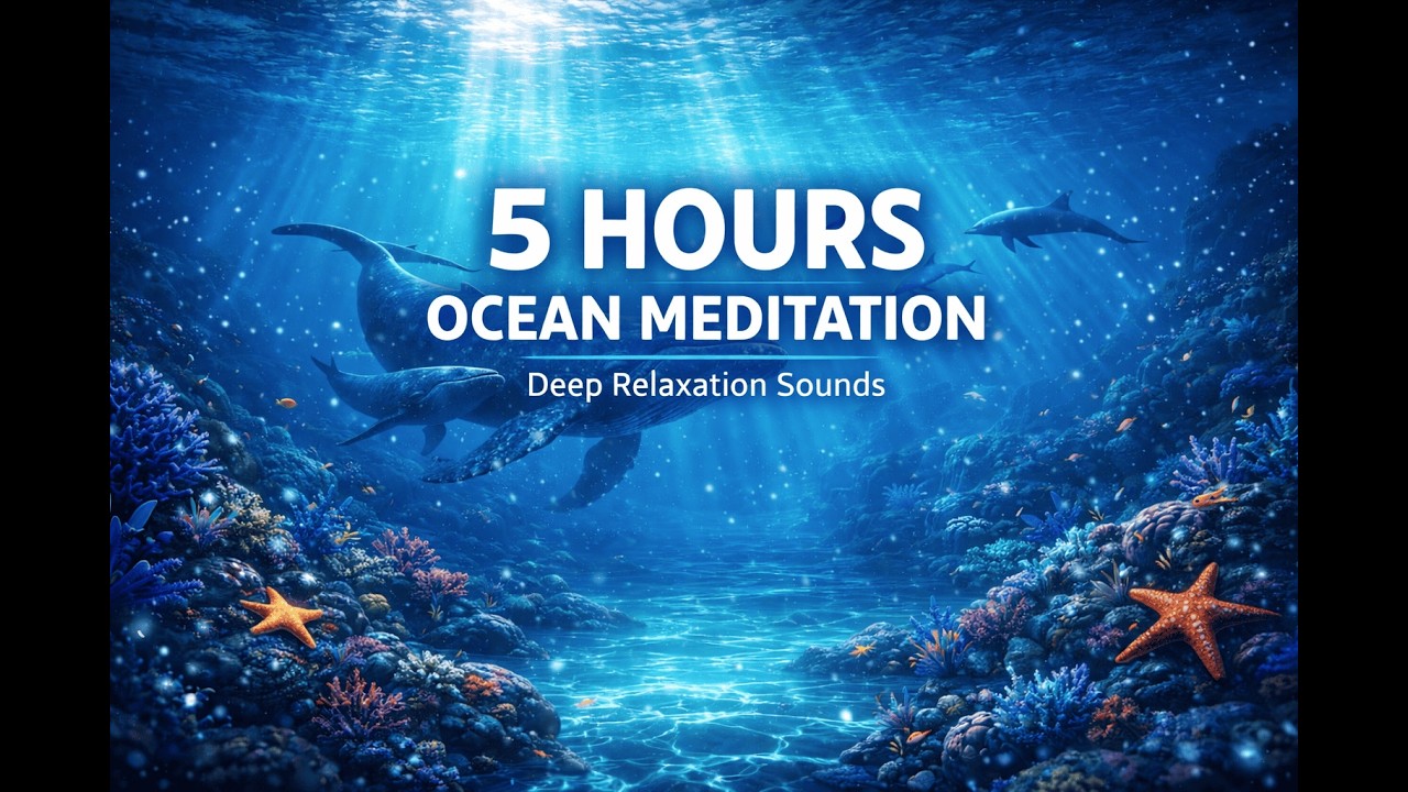 5 Hours Deep Ocean Meditation | Ocean Sounds & Underwater Ambience for Instant Sleep