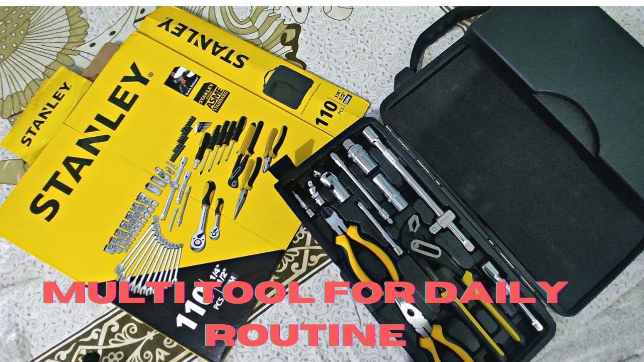 Stanley STMT81243 110-piece Multi-Tool Kit | review | unboxing | my view | daily life tools | DIY |