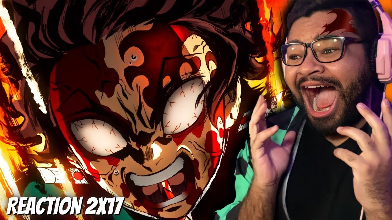 TANJIRO VS GYUTARO! DEMON SLAYER Temporada 2 Episódio 17 REACT | Arco do Distrito do Entretenimento