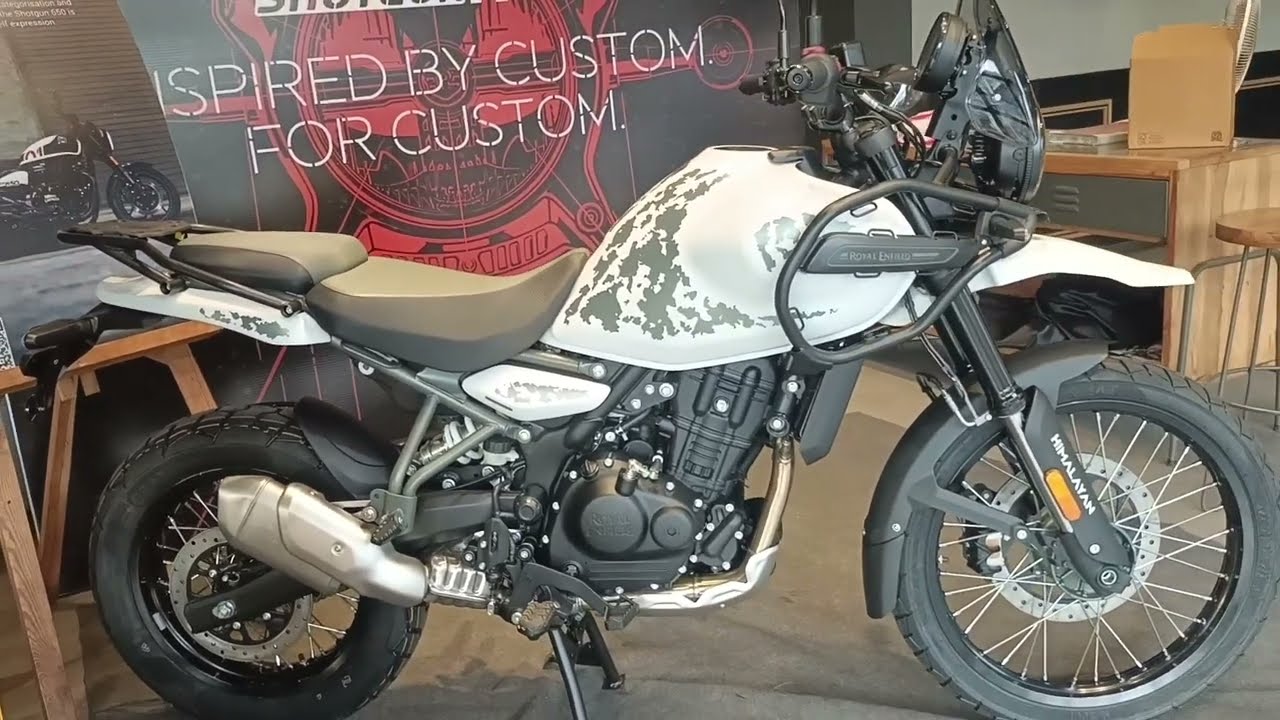 2024 Royal Enfield Himalayan 450 Kamet White Walkaround Review - 2024 Himalayan 450