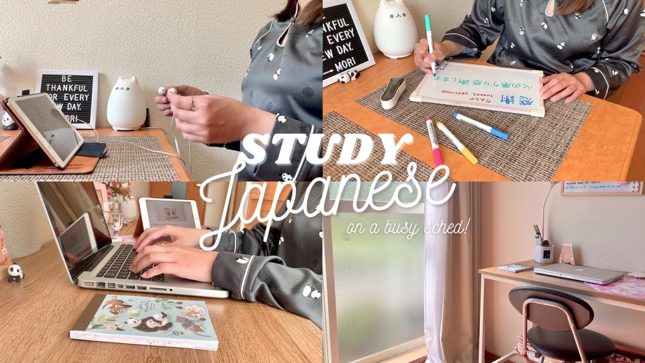 How I Study Japanese on a Busy Schedule | Nihongo study vlog