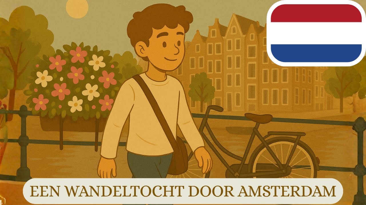 Een Wandeltocht door Amsterdam | Racconto in olandese con sottotitoli tradotti | Presente #olandese