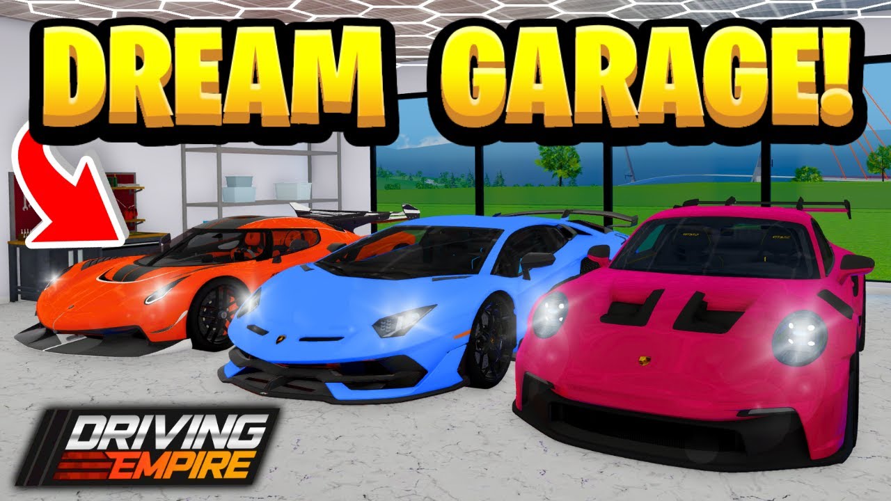 Building My DREAM Garage In Driving Empire!