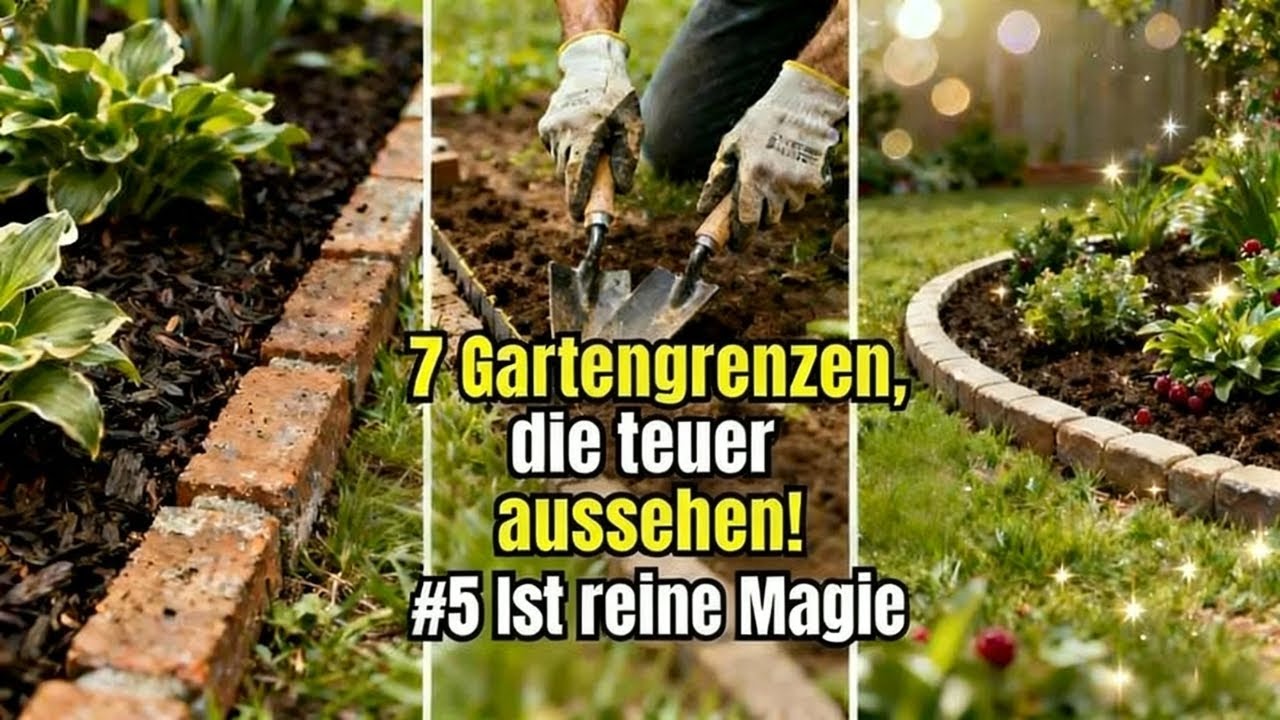 7 einfache DIY-Beeteinfassungen, die jeden Garten luxuriös wirken lassen (#5 wirkt wie Magie!)