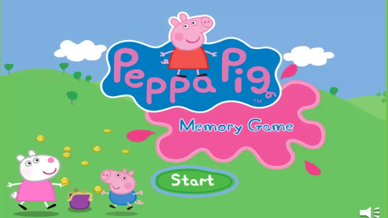 &hearts; Peppa Pig Memory Game for kids &hearts; FREE GAMES