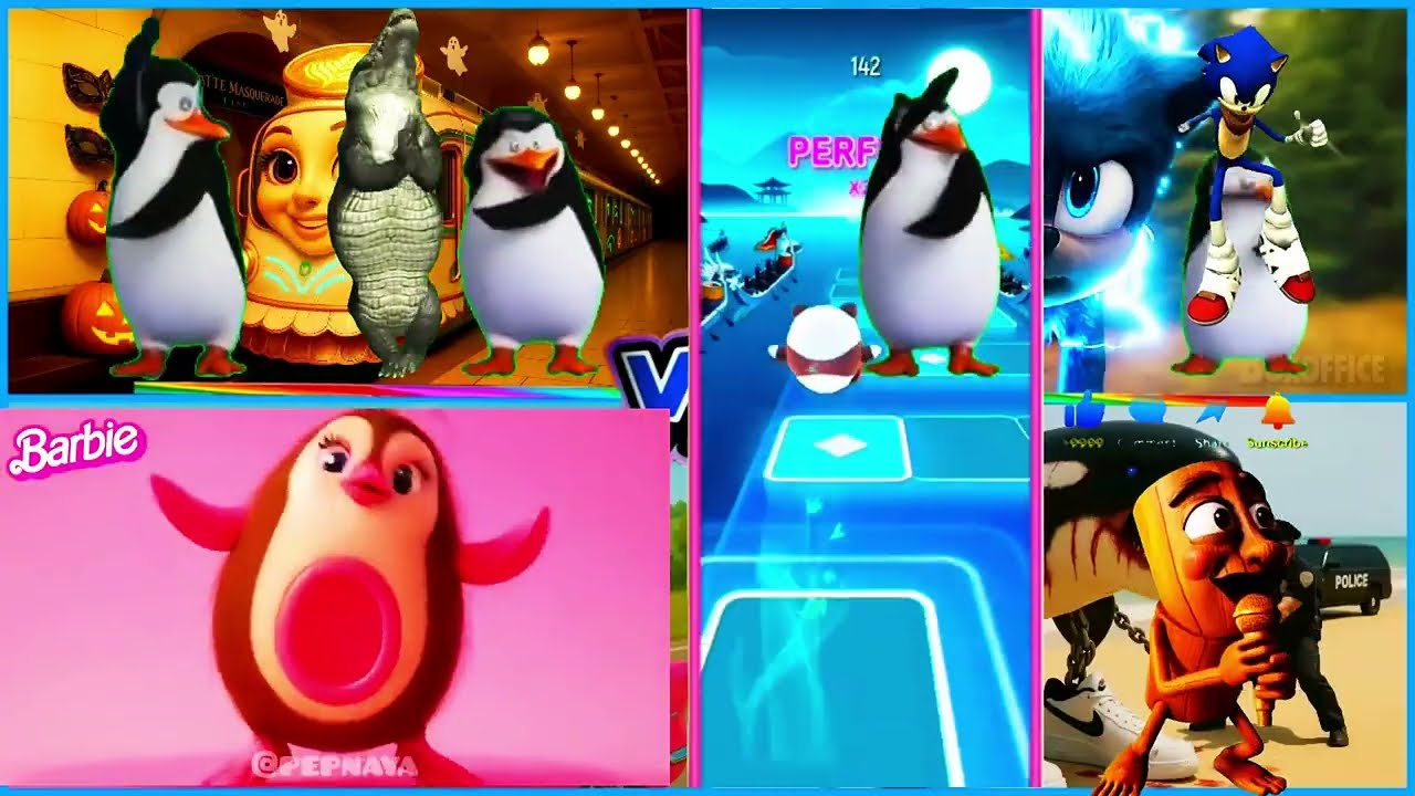 BATTLE METRO BALLERINO 🆚 SONIC.EXE 🆚 TUNG SAHUR 🆚 MUTANT ORCALERO | TILES HOP EXE BOSS CHAOS