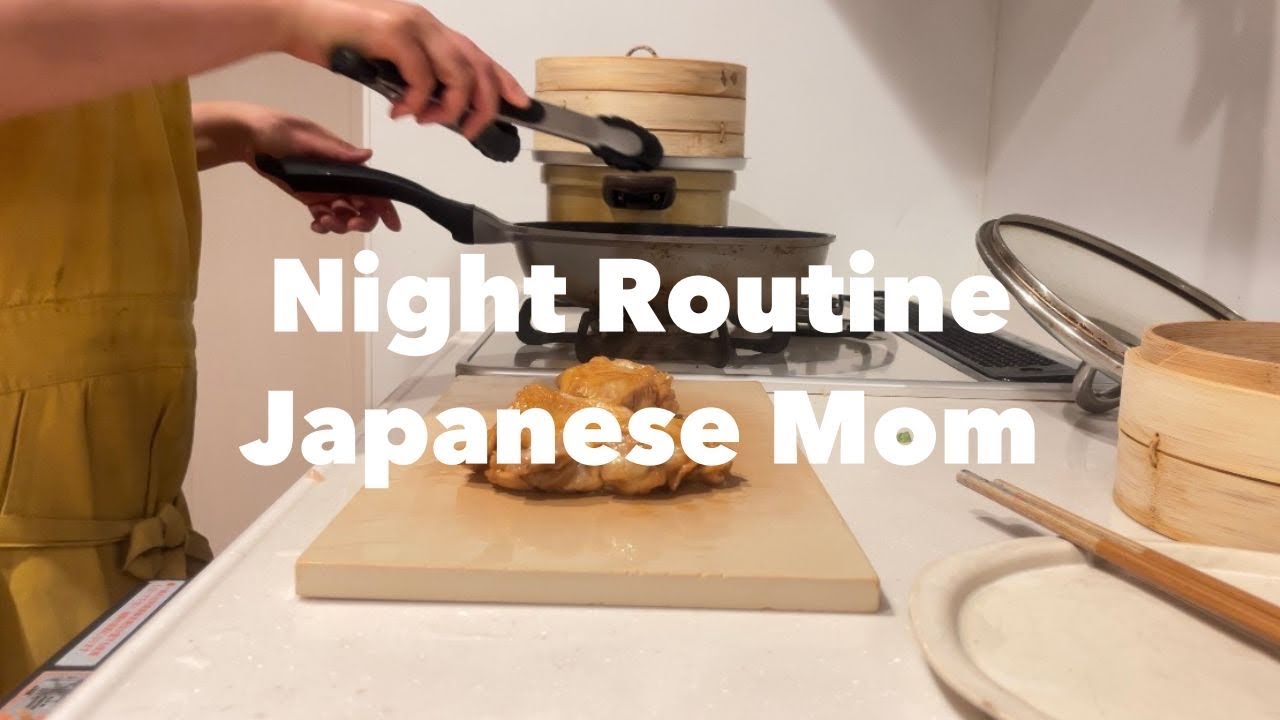 Night Routine of a Japanese Mom | Cooking with Bamboo Steamer & Teriyaki
