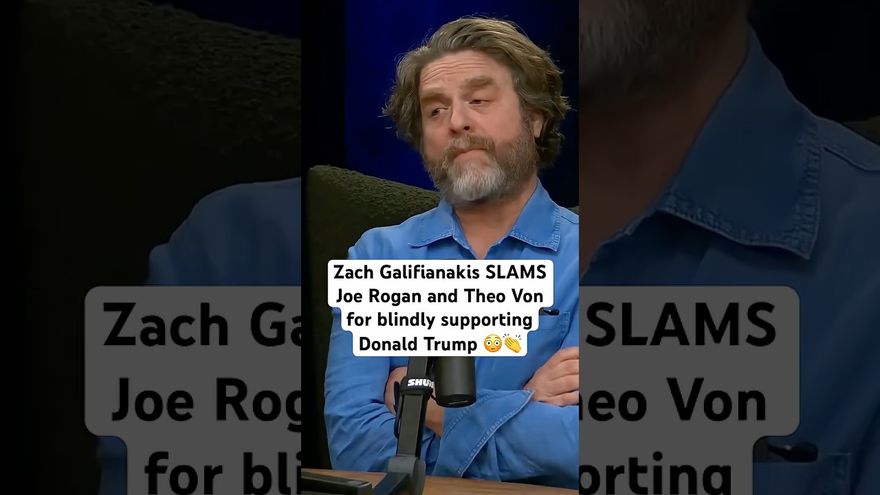 Zach Galifianakis SLAMS Rogan & Theo for Trump support #zachgalifianakis #trump #democrats #rogan