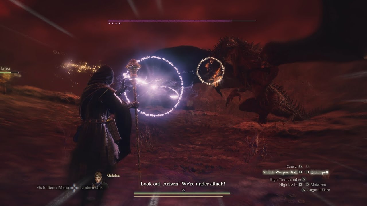 Dragon's Dogma 2: Sorcerer vs Lesser Dragon
