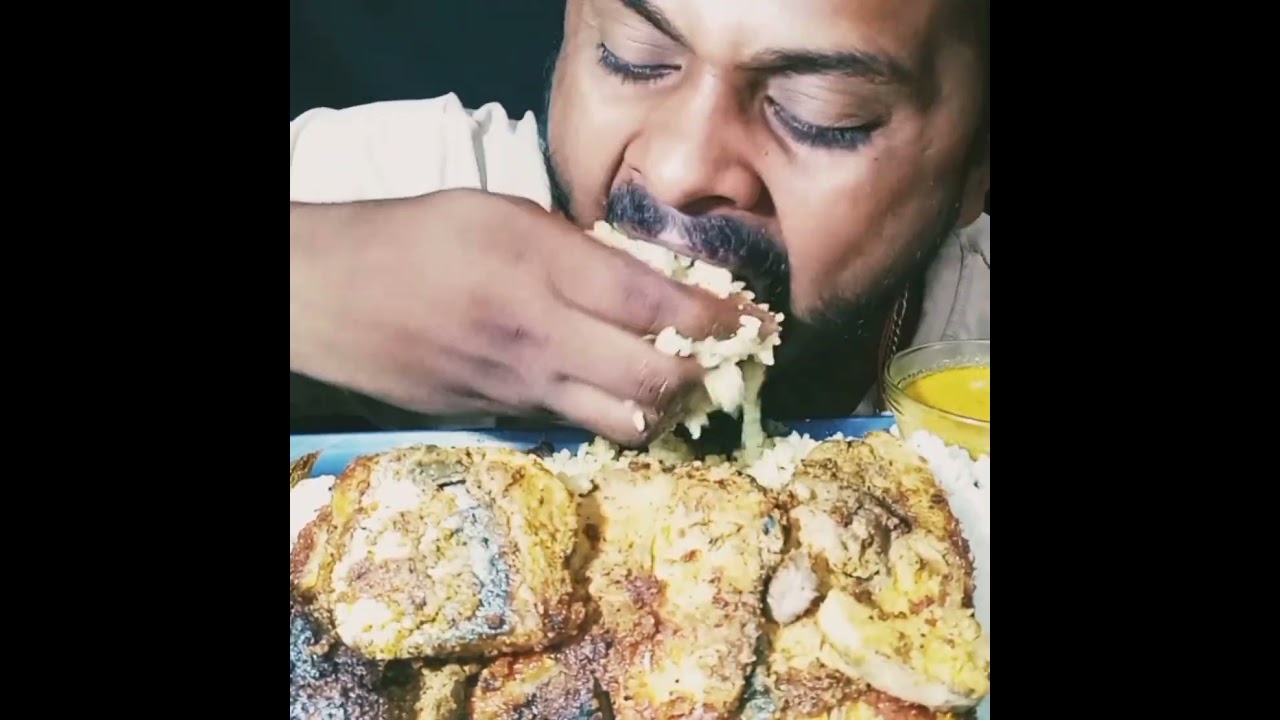 #asmrfood#fishfry#notalkingvideo#tabafishfrywithcurryandrice
