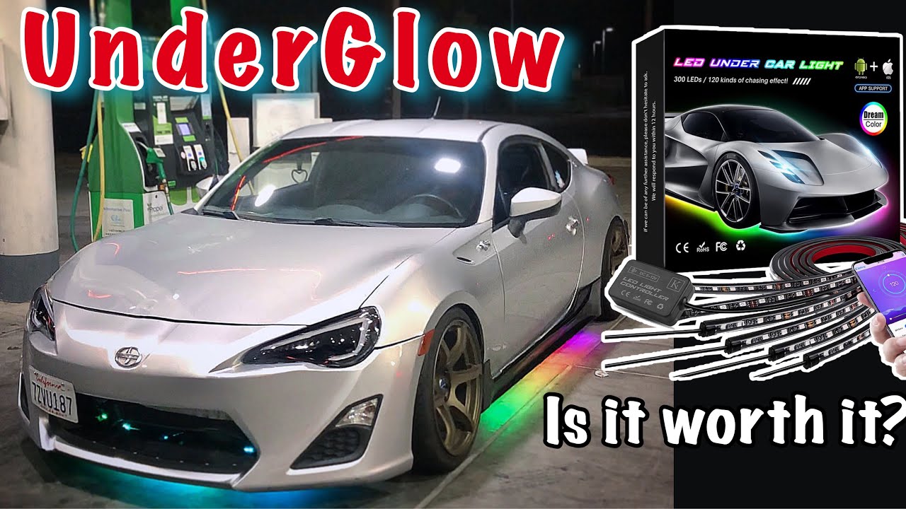 Как установить светодиодные лампы нижнего свечения в автомобиль (Korjo Underglow)