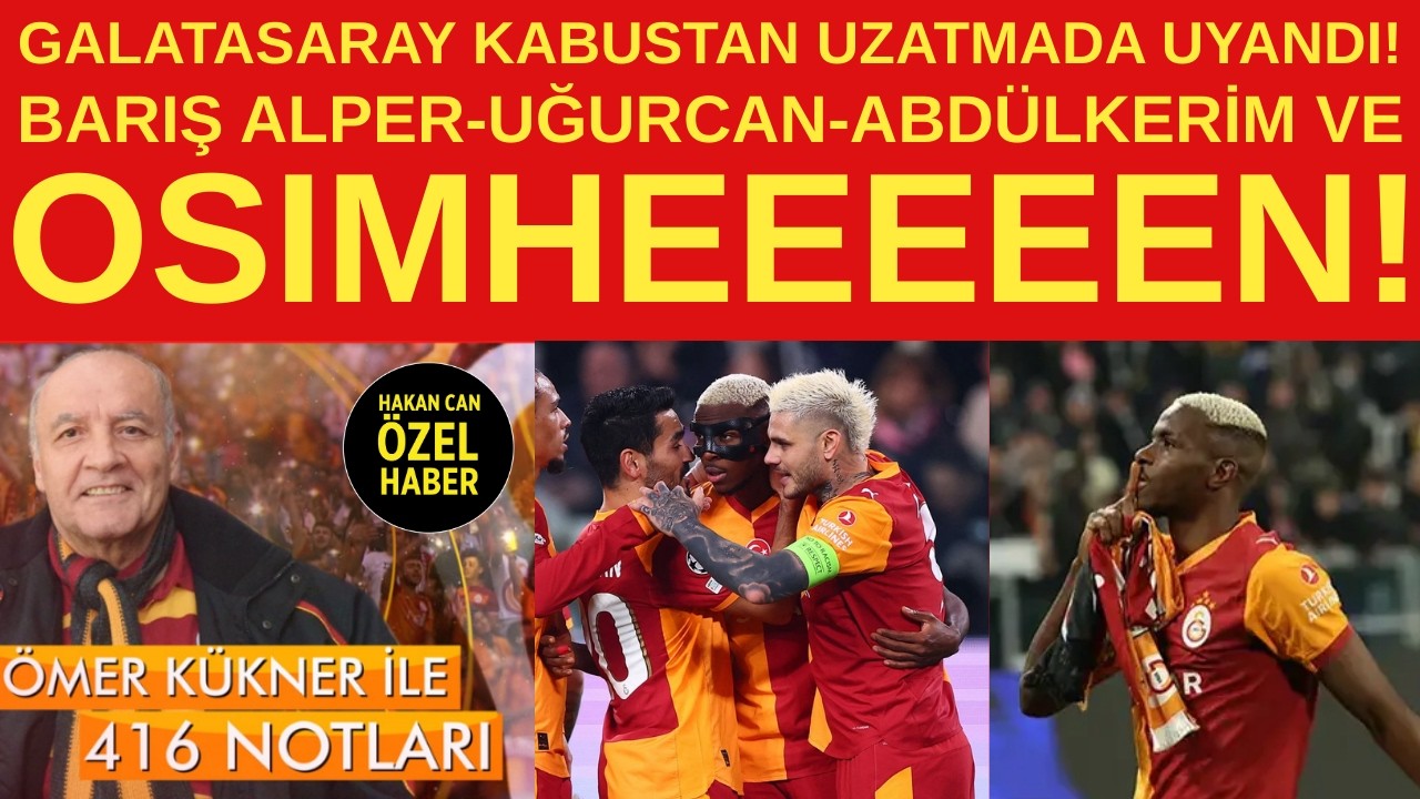 Osimhen, Barış Alper ve Uğurcan maçı hezimetten zafere çevirdi. Galatasaray Juventus'u yine eledi!