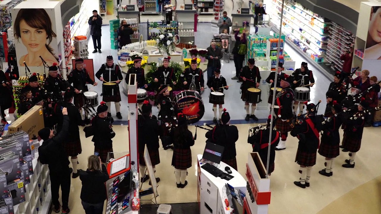Uxbridge Pipe & Drums Flash Mob