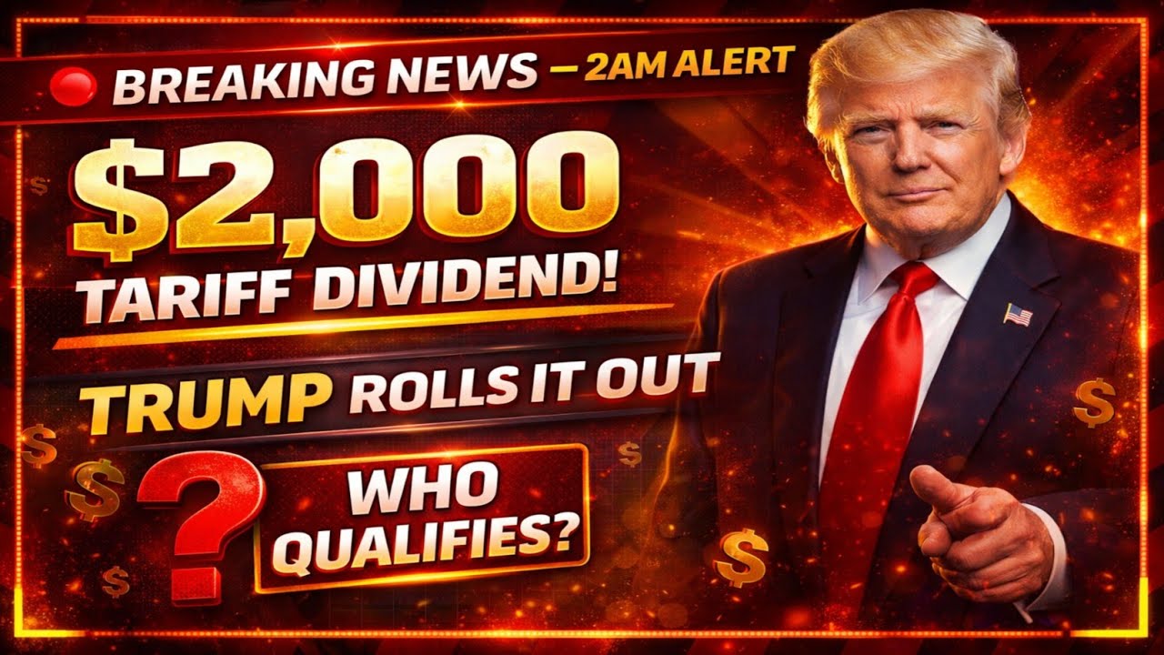 BREAKING At 2AM: Trump Rolls Out $2,000 Tariff Dividend — Which Americans Qualify ? |Social Security