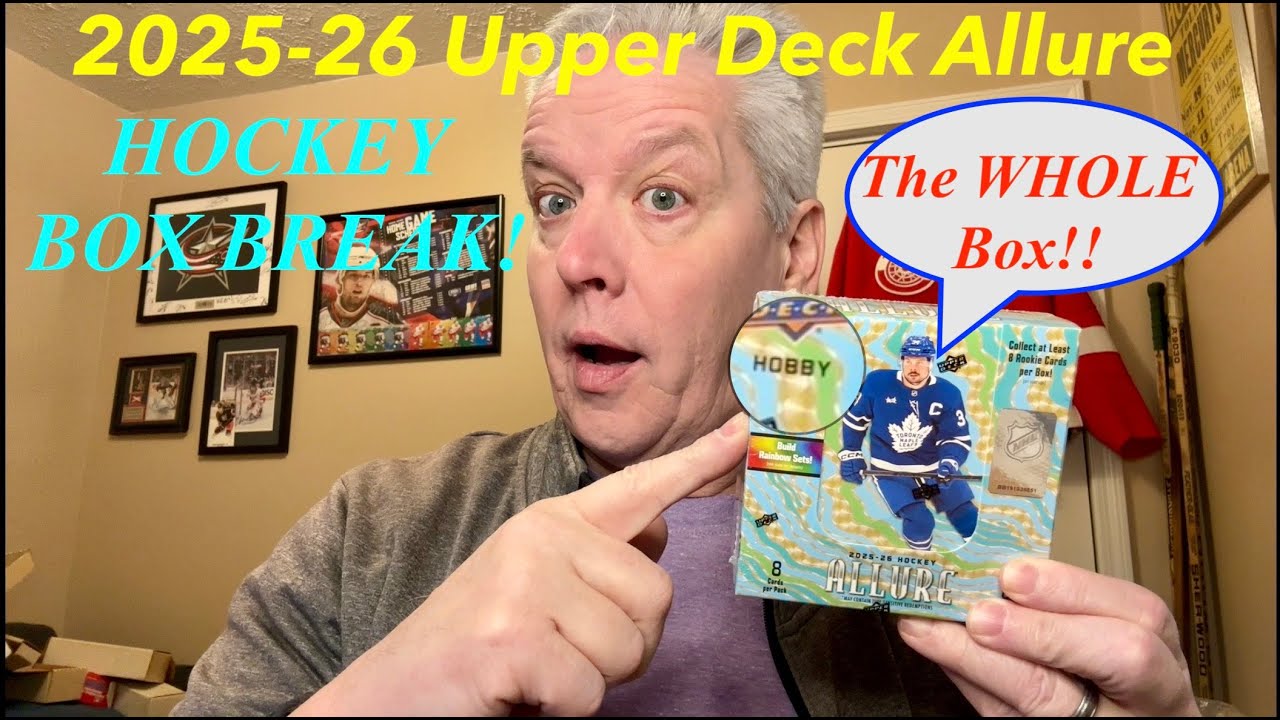 Распаковка коробки Upper Deck ALLURE 25-26! Ови, Бедси, Селебрини и другие! #хоккейныекарточки #u...