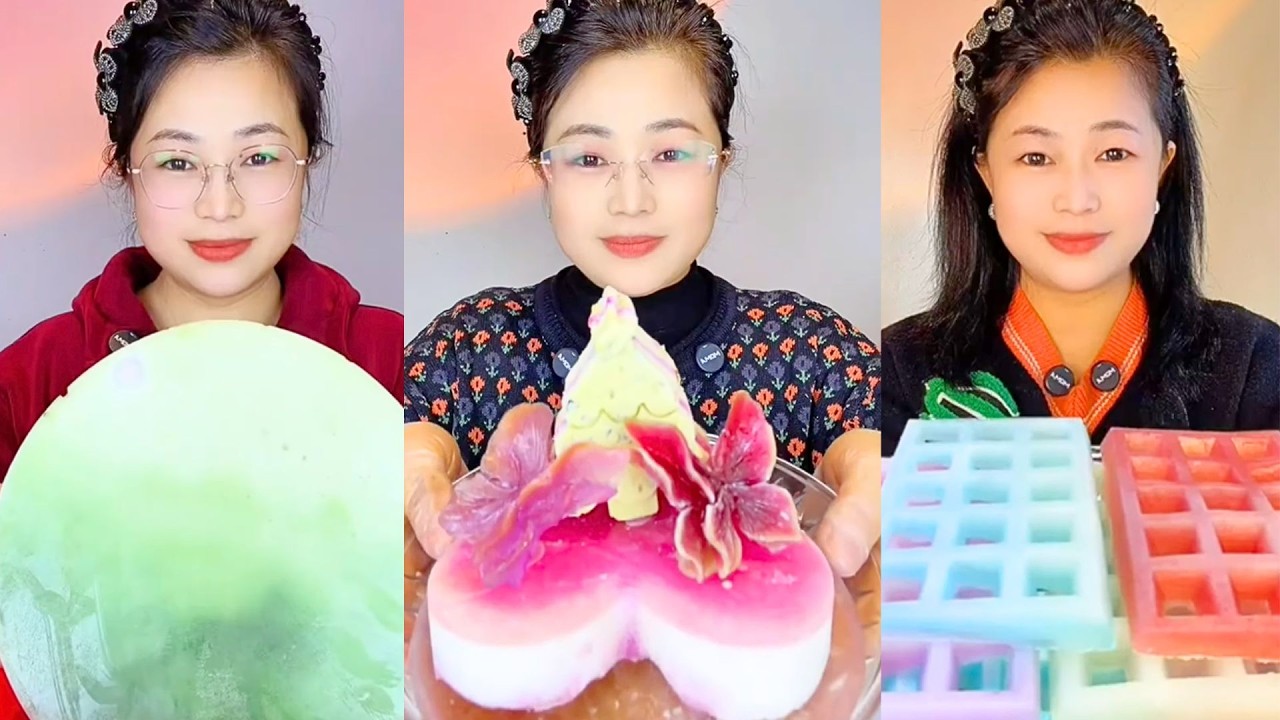 Green Jelly Dome, Floral Jelly Cake, and Colorful Jelly Cubes
