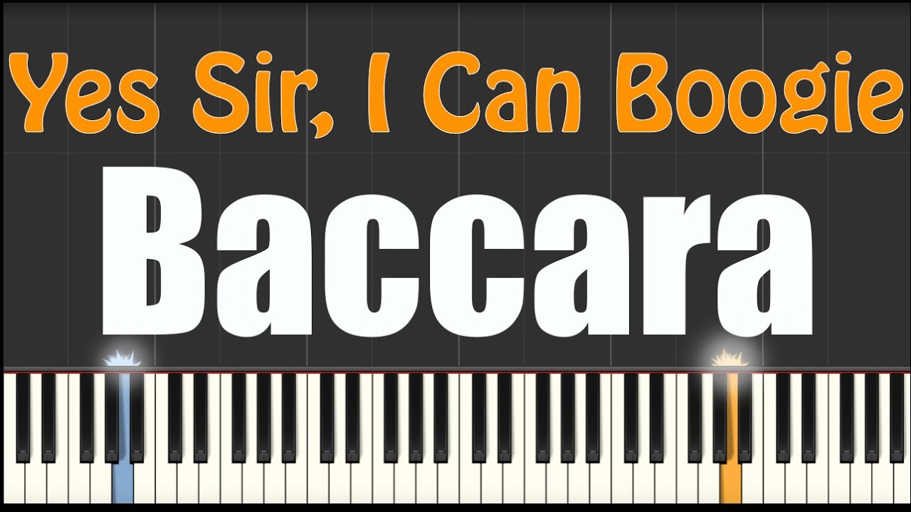 Yes Sir, I Can Boogie - Baccara - Piano Tutorial