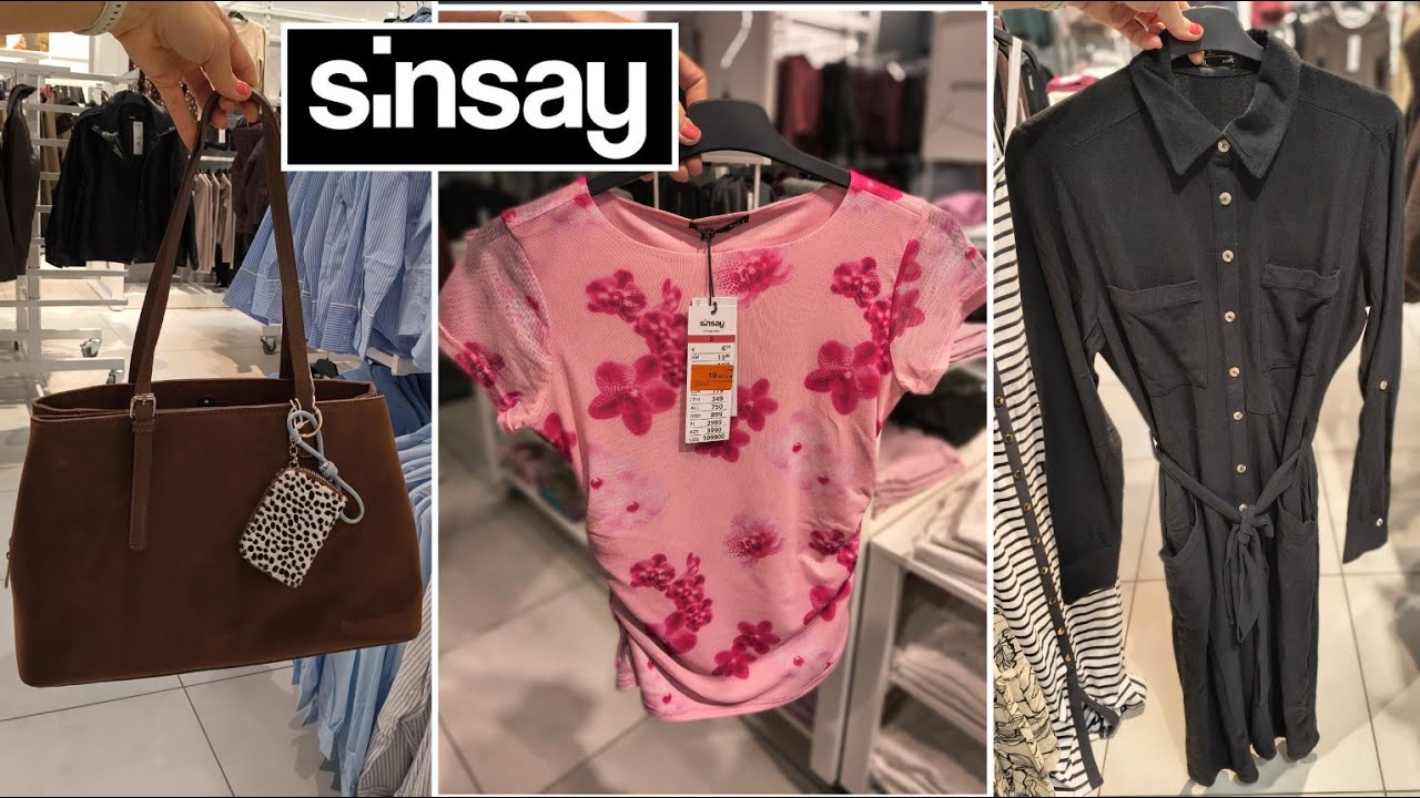 SINSAY 🌸 MEGA TOREBKA ŚLICZNA R&Oacute;ŻOWA BLUZKA NOWE SUKIENKI I SUPER JEANSY Nowości❗❗❗