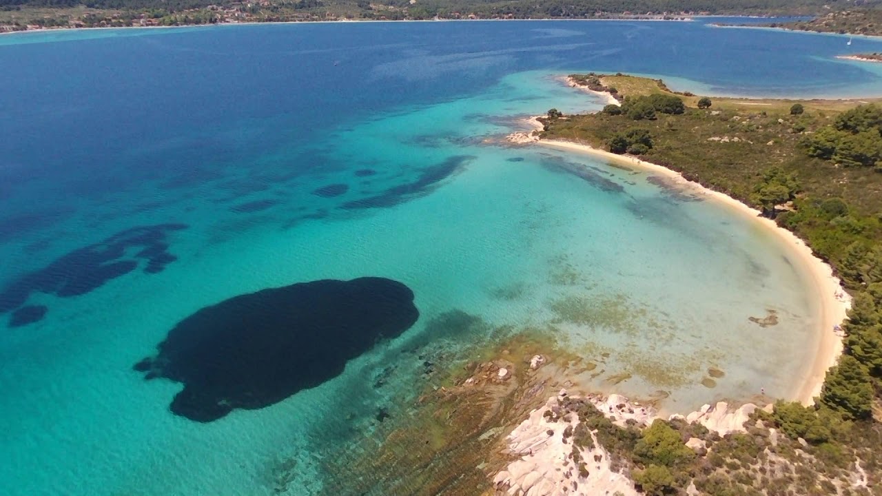Greece Diaporos Island Blue Lagoon 2019 drone videó