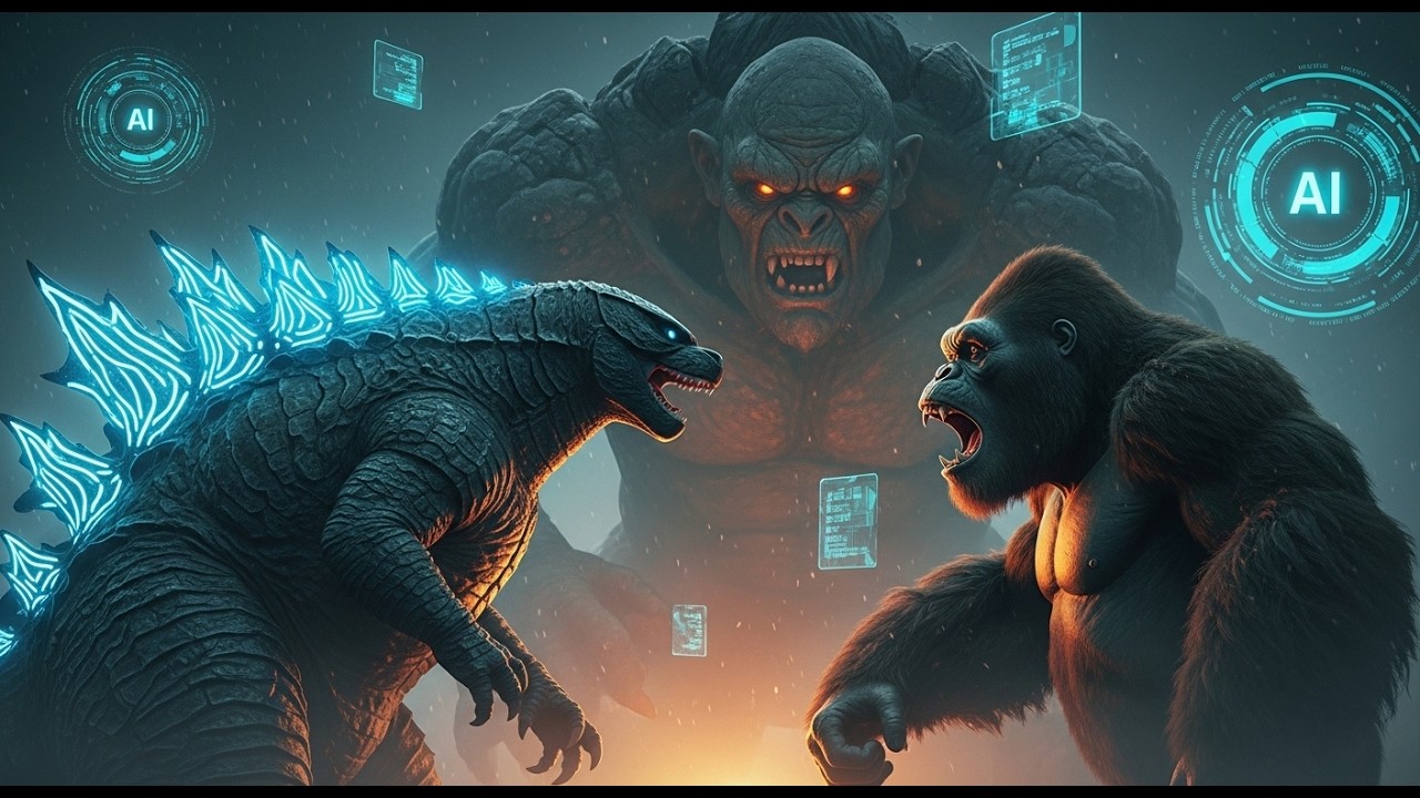 Godzilla Và Kong Đối Đầu Troll Khổng Lồ Bằng Trí Tuệ Nhân Tạo