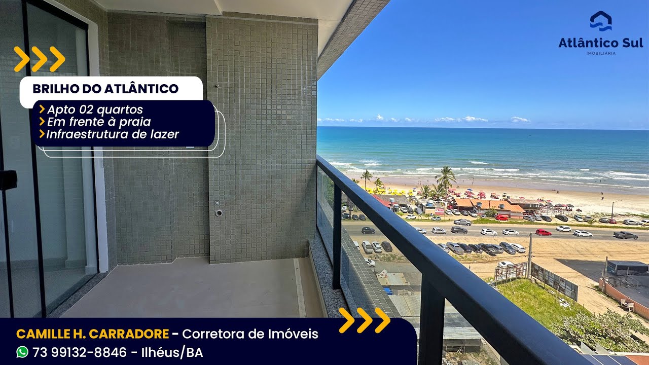 Brilho do Atlântico  - Ilhéus Bahia - Apartamento em frente à praia