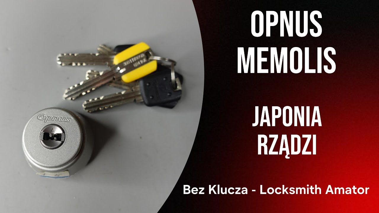 104. Opnus Memolis - Genialne rozwiązanie z Japonii. @Bez Klucza Locksmith Amator