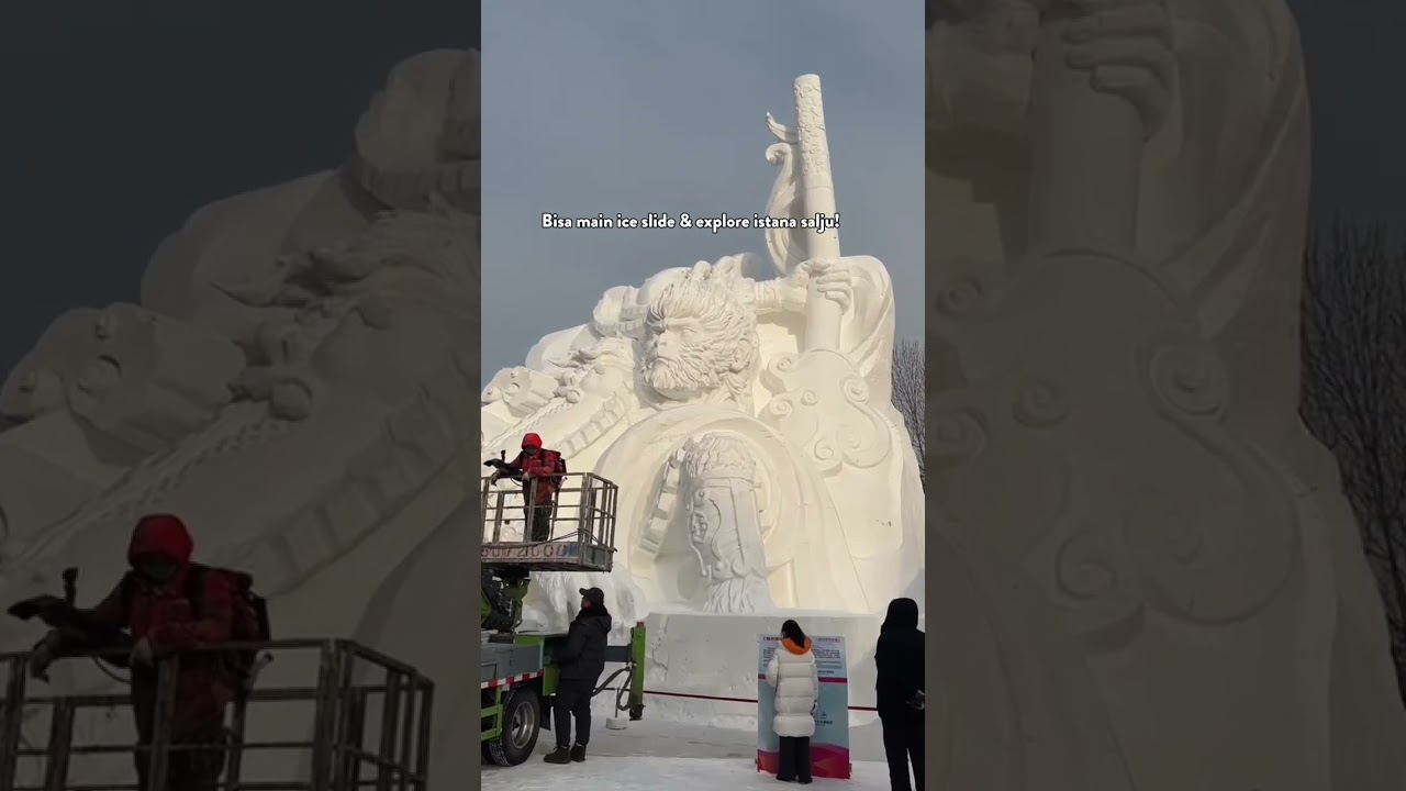 ❄️ Harbin Ice & Snow Park, dunia penuh salju dan es yang mengagumkan!?