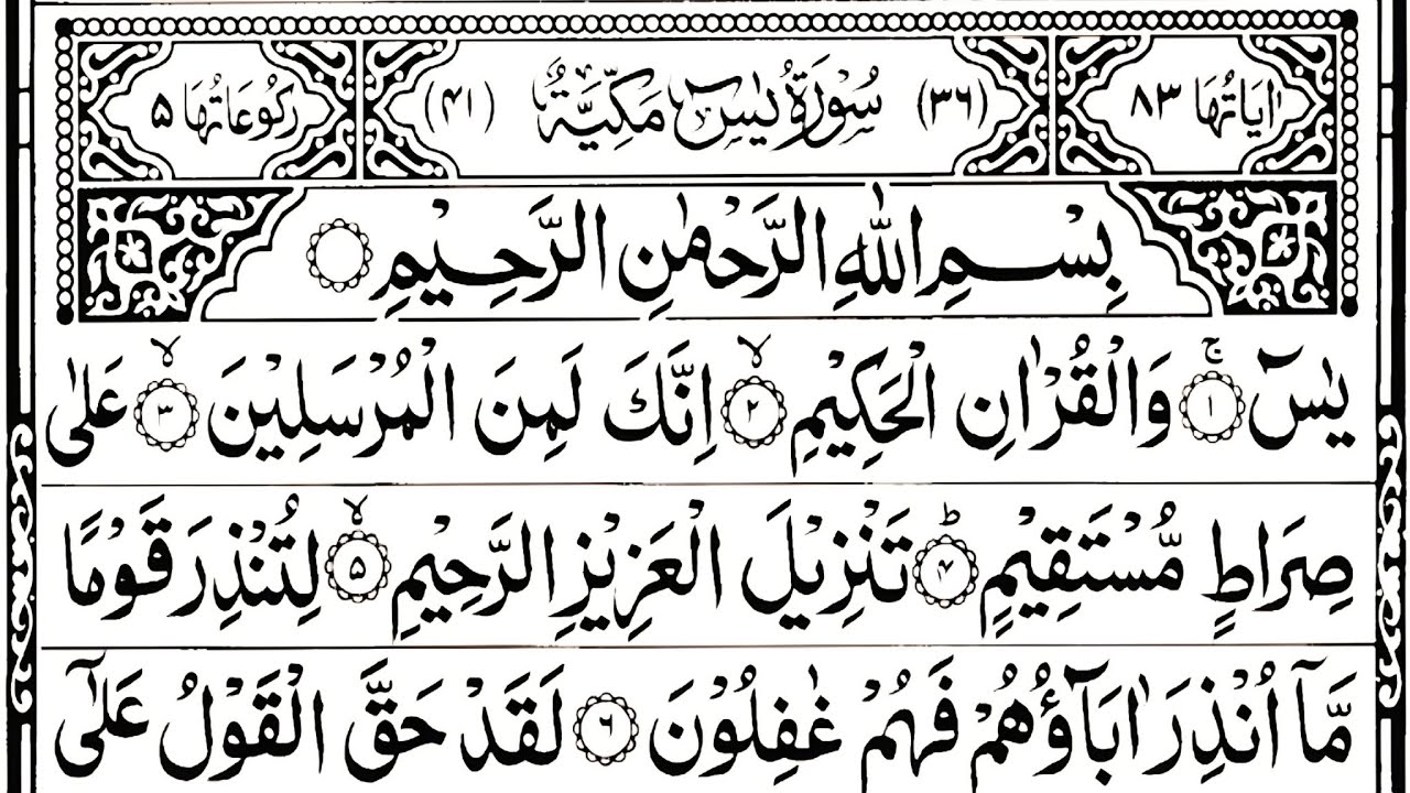 Surah Yasin (Yaseen) سورة يس | Quran Recitation with Arabic Text | Alaa Aqel | Ep 003