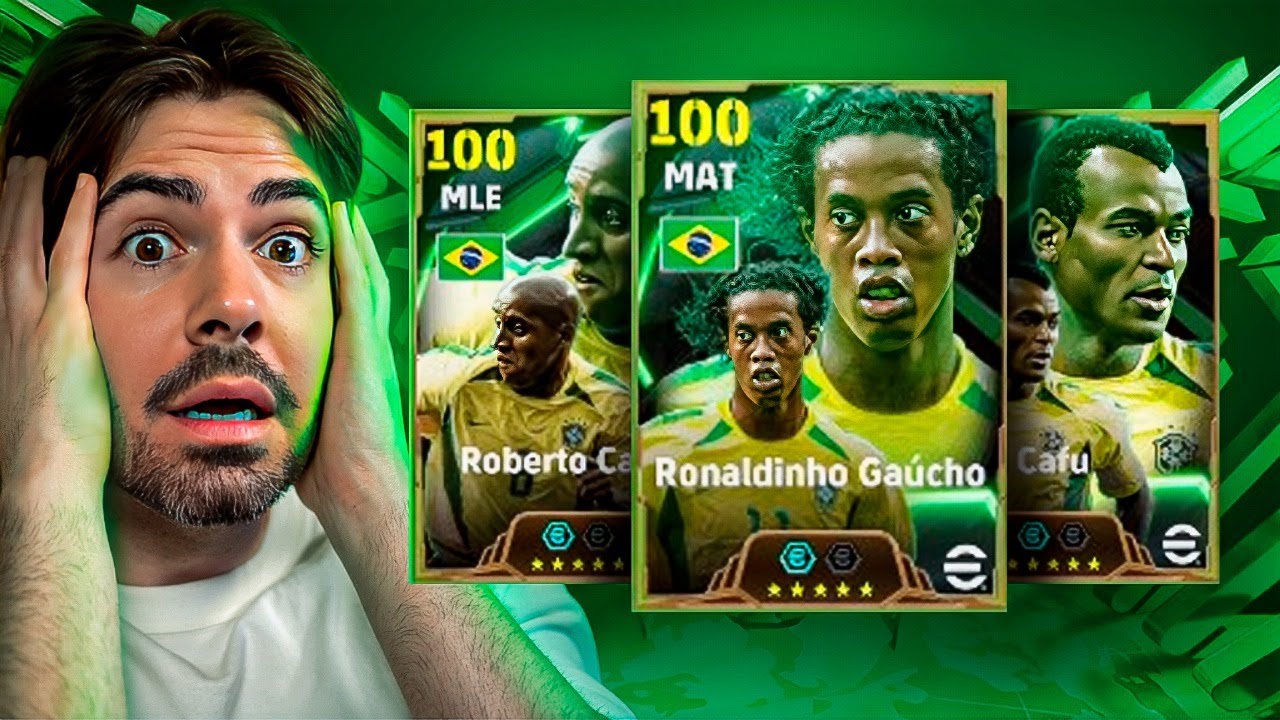 PACK OPENING DA SELE&Ccedil;&Atilde;O BRASILEIRA 2002 NO EFOOTBALL!!! RONALDINHO GAUCHO 100+ DE OVER!