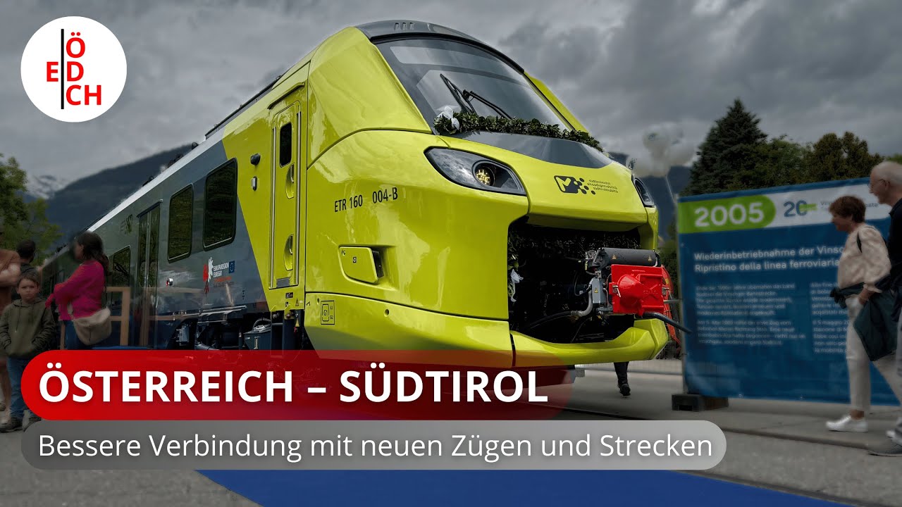 Schnell und modern von Innsbruck nach Meran & Mals: Eine neue Ära auf Südtirols bekannter Nebenbahn!