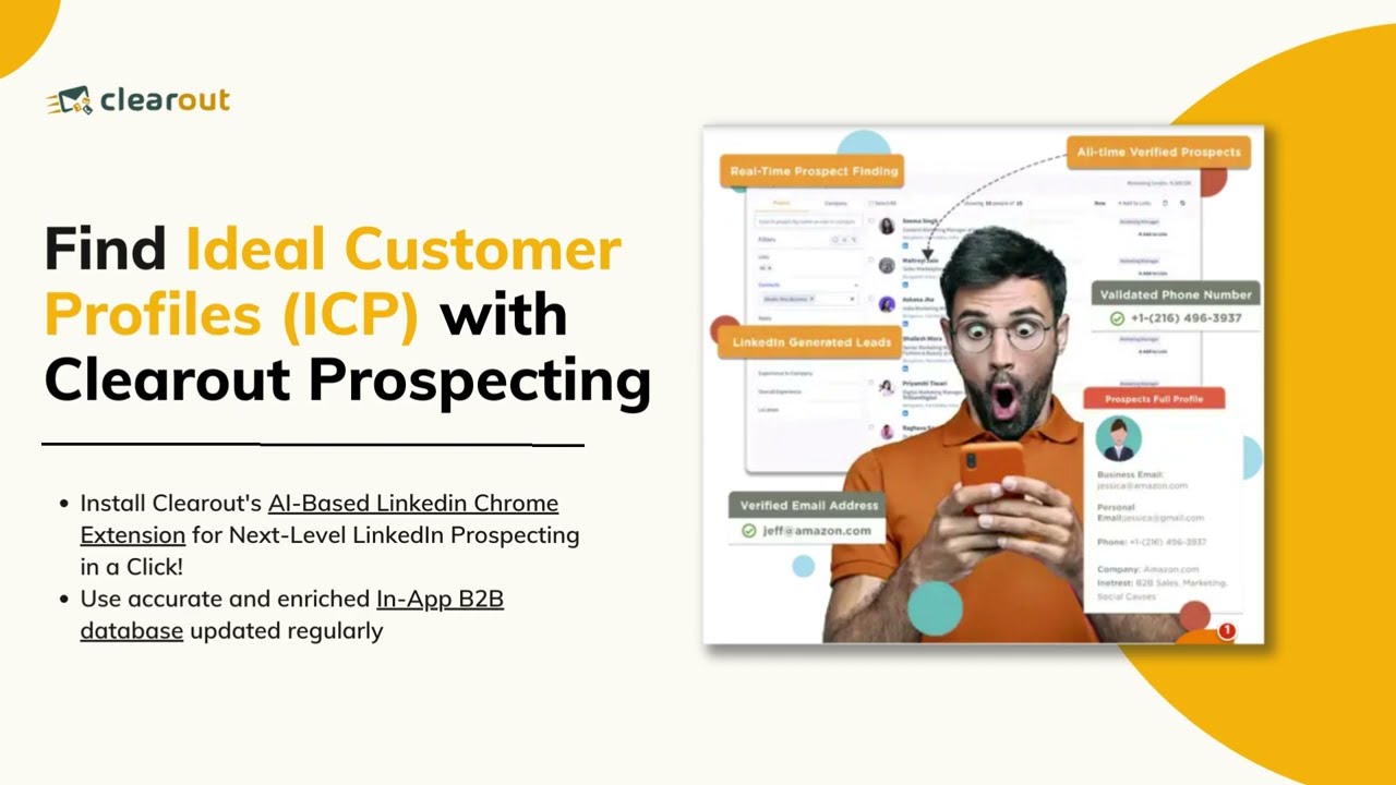 Clearout Prospecting - The Ultimate solution to find Ideal B2B Customer Profiles | Prospecting