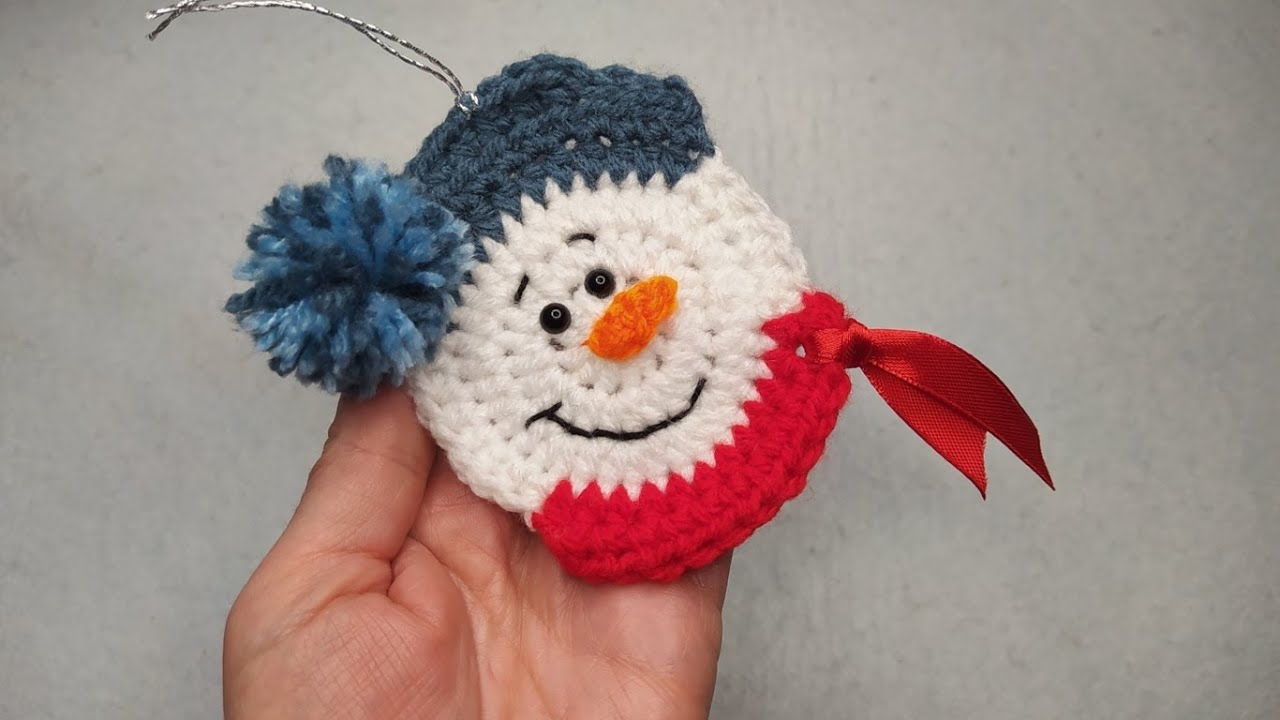 Pupazzo di Neve Amigurumi Uncinetto Tutorial ⛄🤍 Decorazione Natale 🎄Snowman Muneco Nieve Crochet 🤍