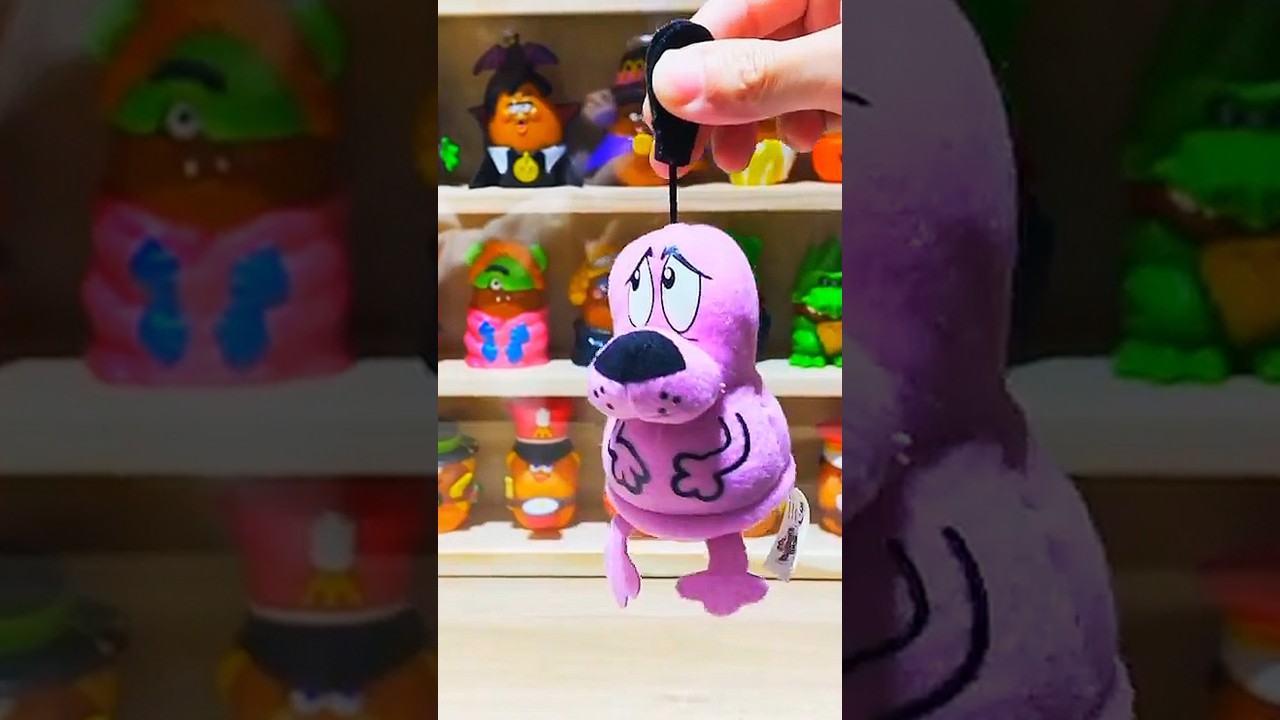 2006 COURAGE THE COWARDLY DOG MCDONALD'S HAPPY MEAL VIBRATING PLUSH TOY #90s #nostalgia #shorts