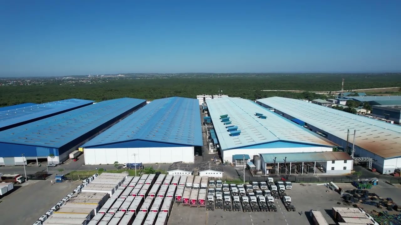 Aerial Footage of Bakhresa Factory