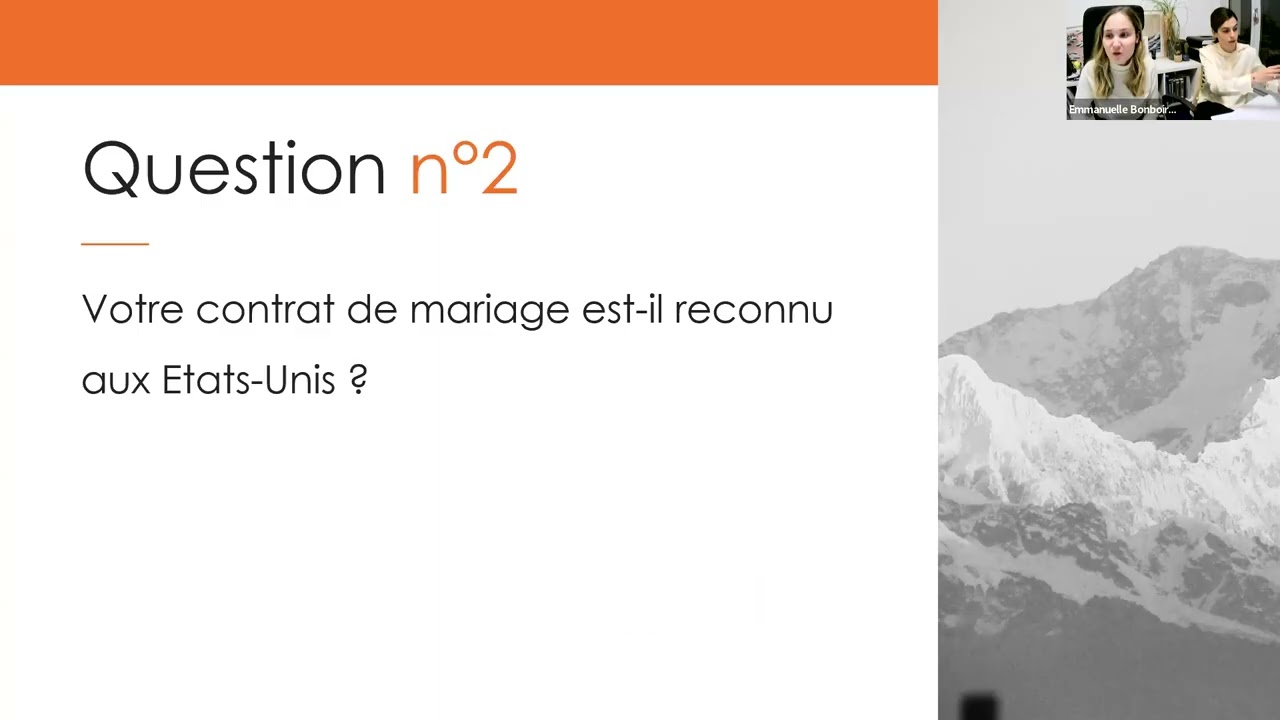 Les successions franco-américaines