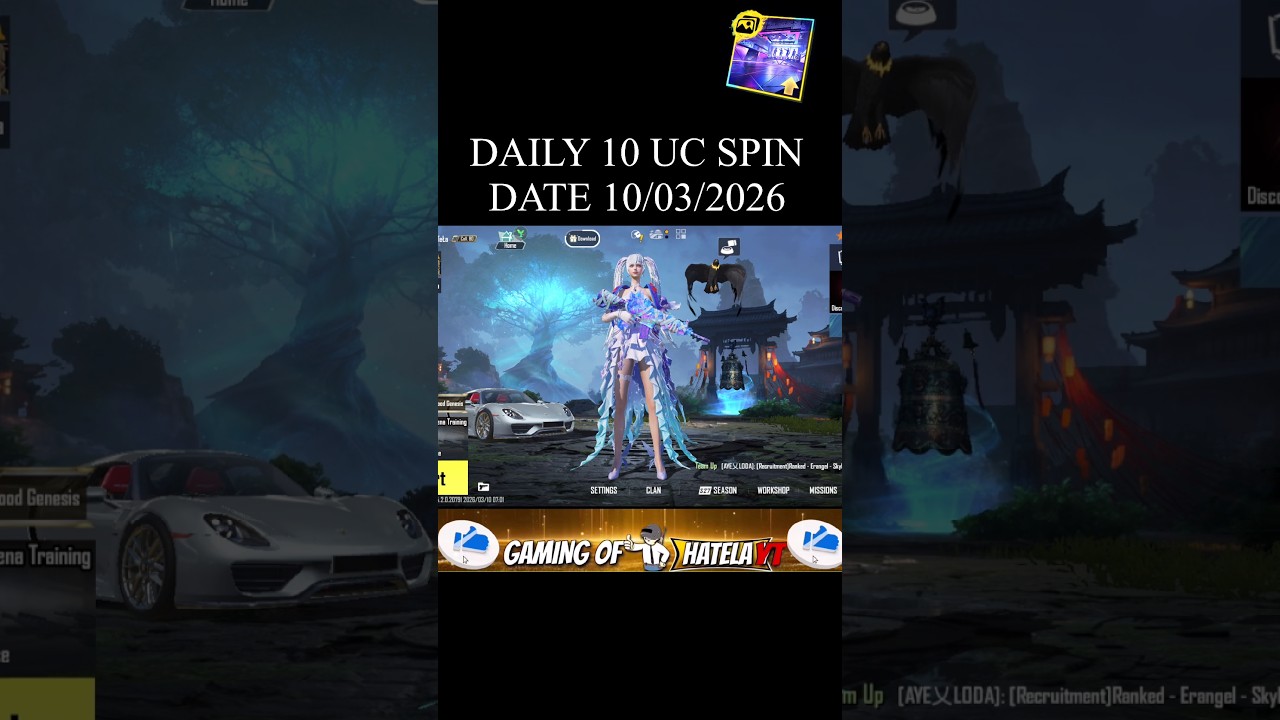 Bgmi new crate opening - daily 10 uc spin #shorts #bgmi #viral #crateopening