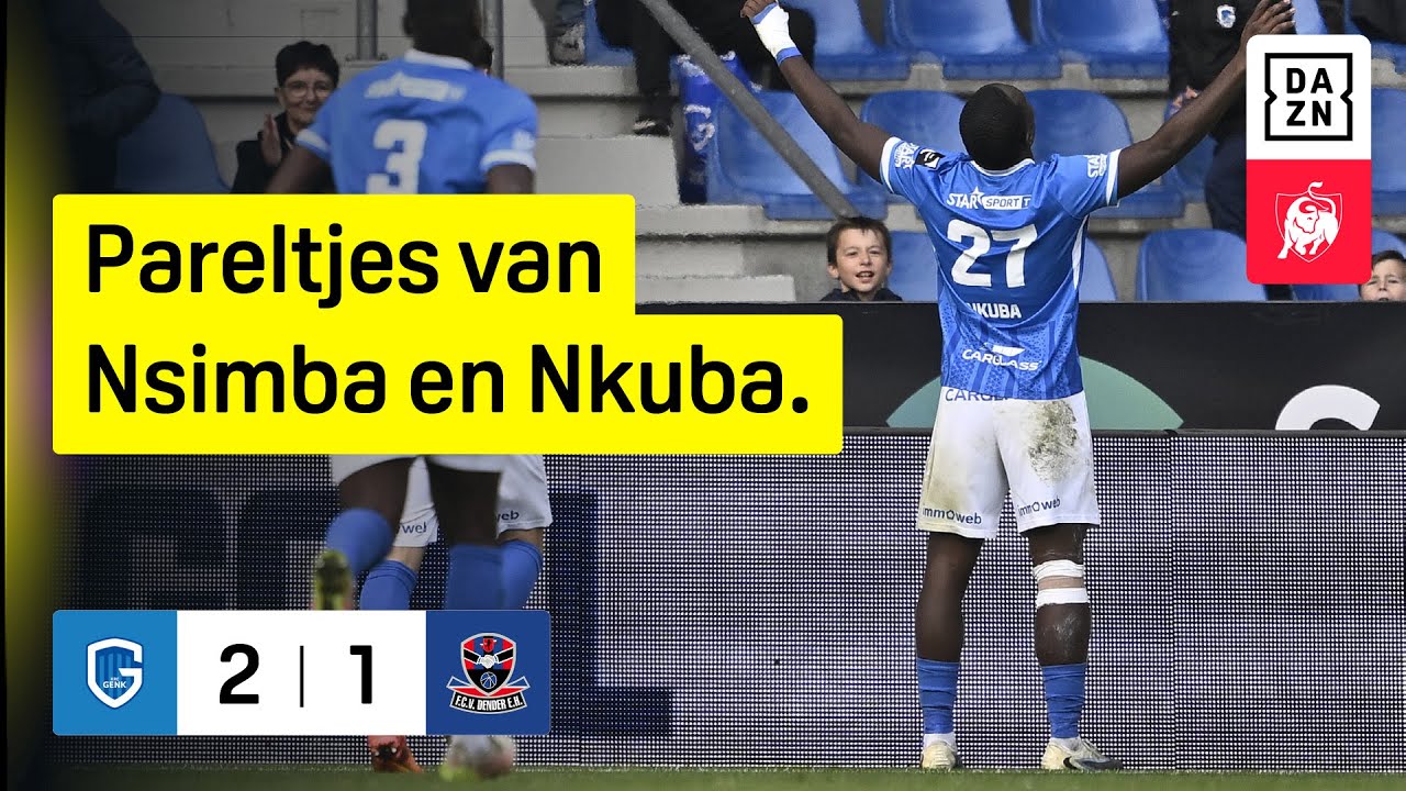 Ken Nkuba bevrijdt KRC Genk met een knal in het slot! 💥⏰ FC Dender - KRC Genk
