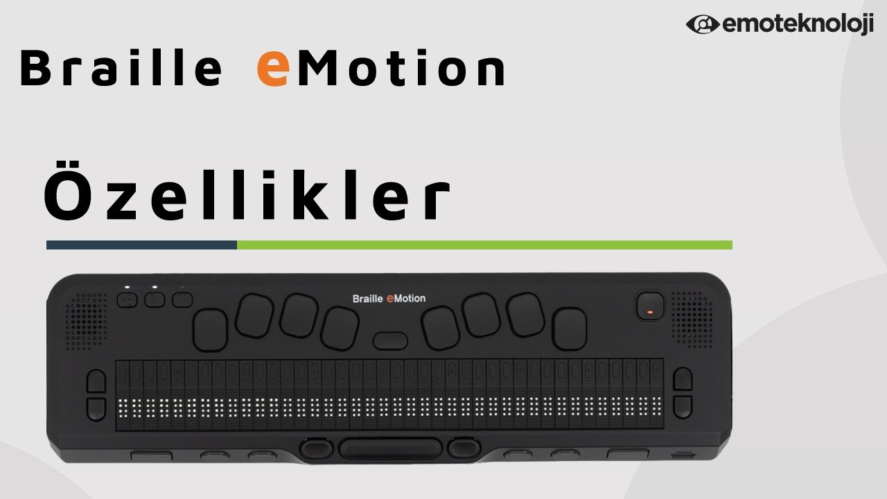 Braille eMotion Özellikler