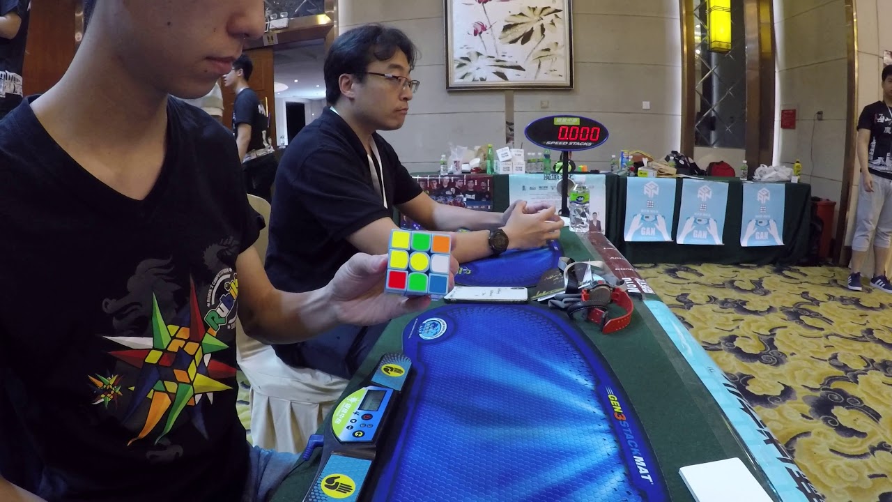 Cross-strait Cubing Exchange 2018 3x3 OH Round 1