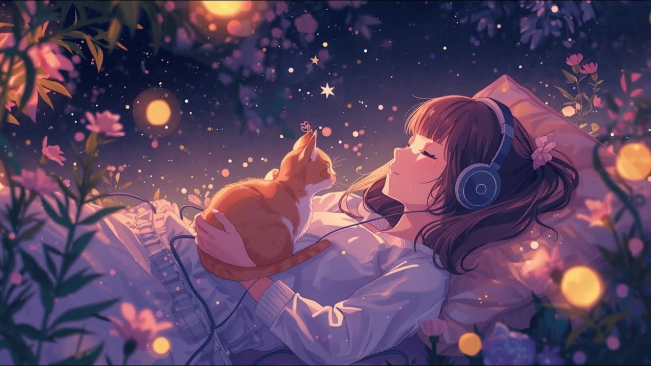 Lunar Lullabies: Sleep Under the Moon with Gentle Cosmic Sleep Lofi