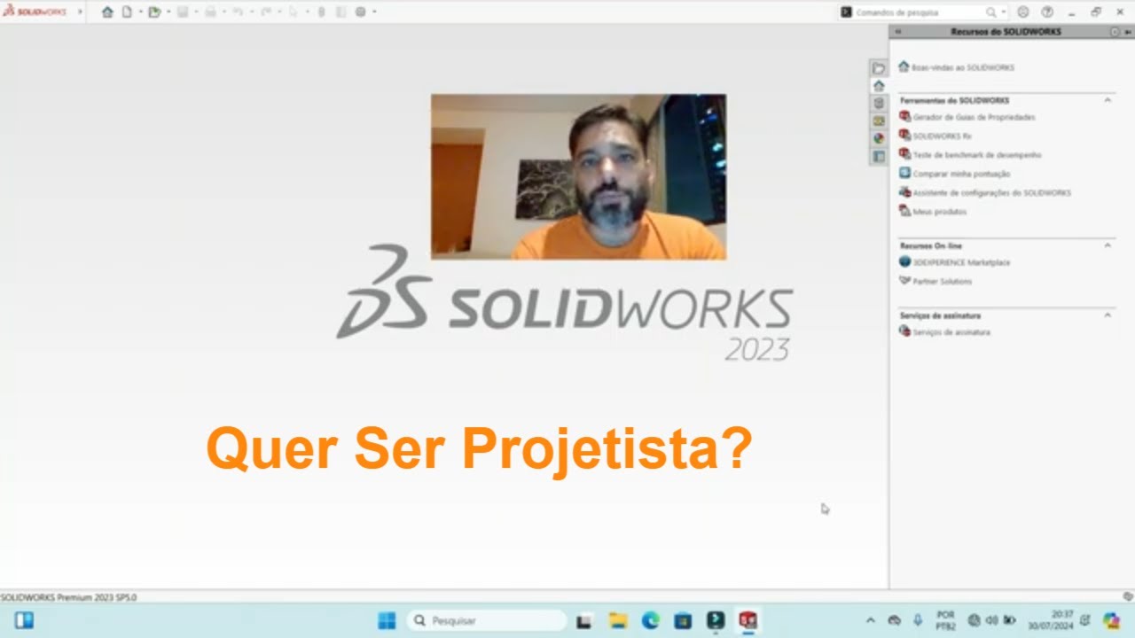 Explorando o SolidWorks  Primeiros passos - 2024