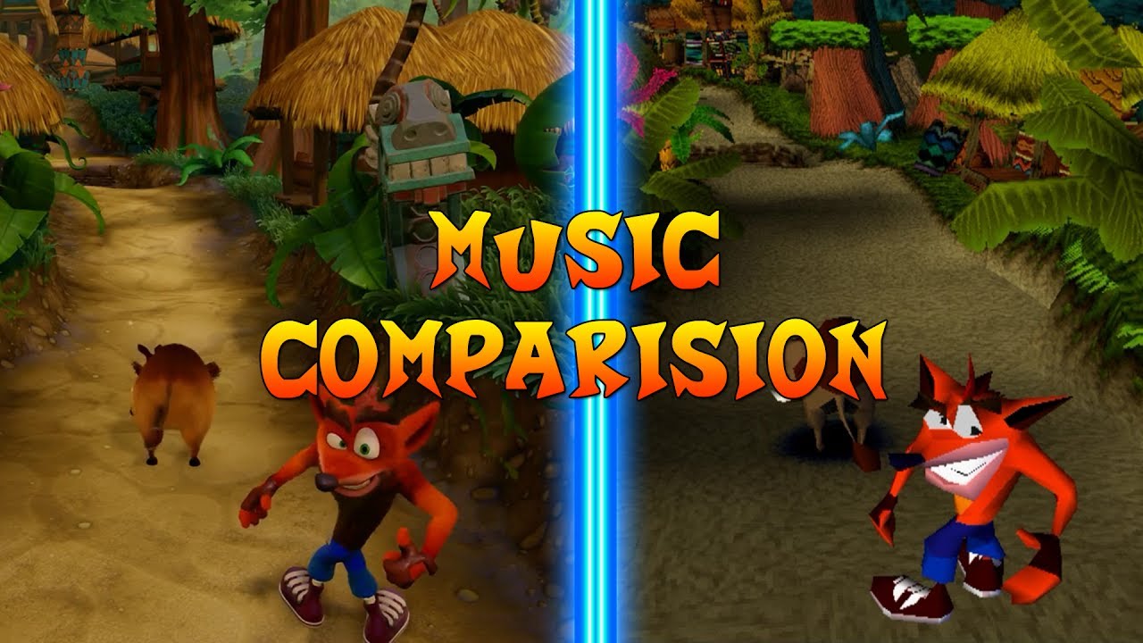 Hog wild - Whole hog | Music Comparison | N-Sane Trilogy vs Crash Bandicoot (PS One)