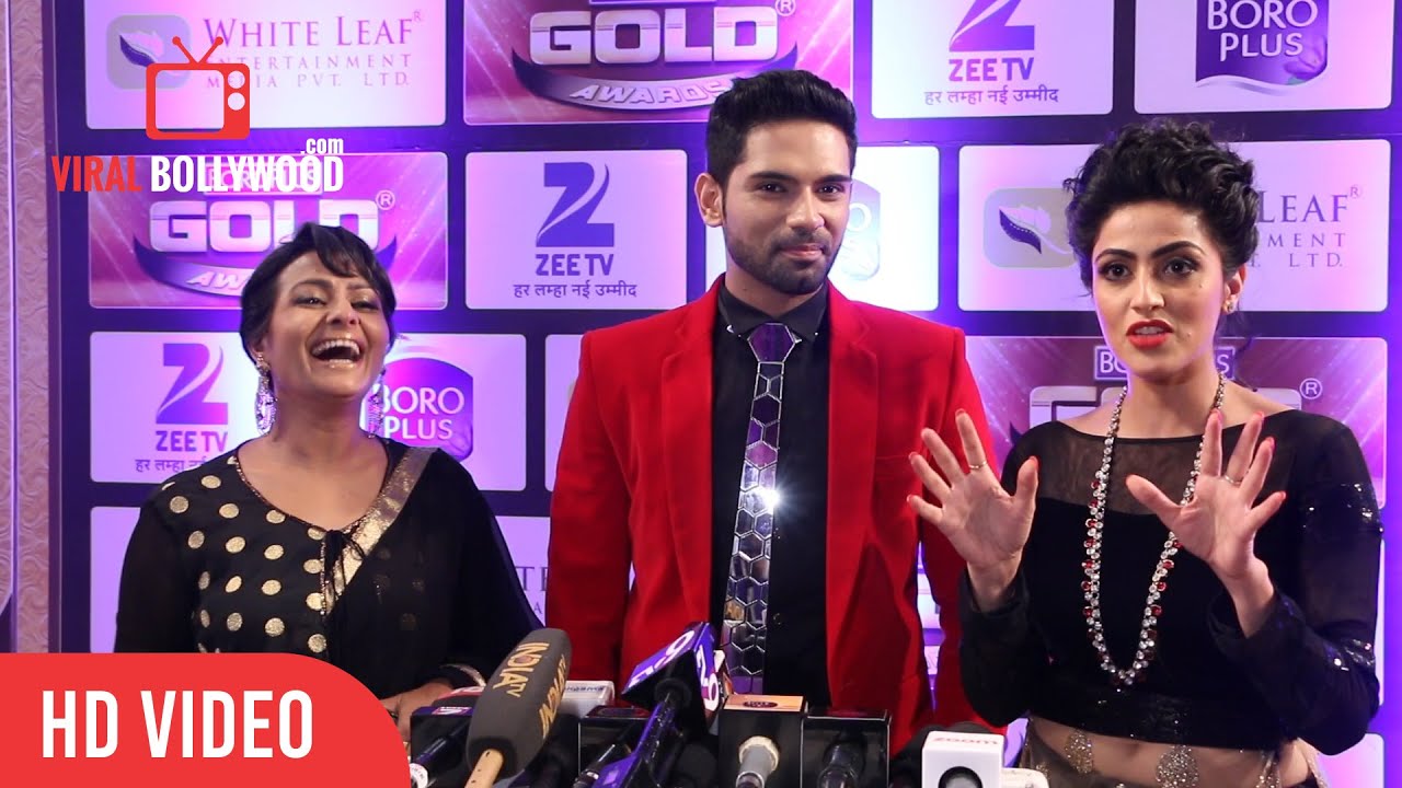 Monica Khanna, Ankit Bathla and Jaya Bhattacharya At Zee Gold Awards 2016