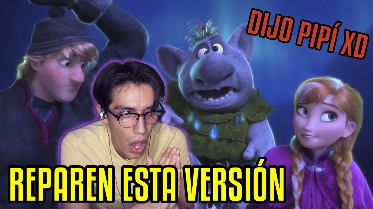 Reaccion a REPARACIONES FROZEN | doblaje latino vs castellano