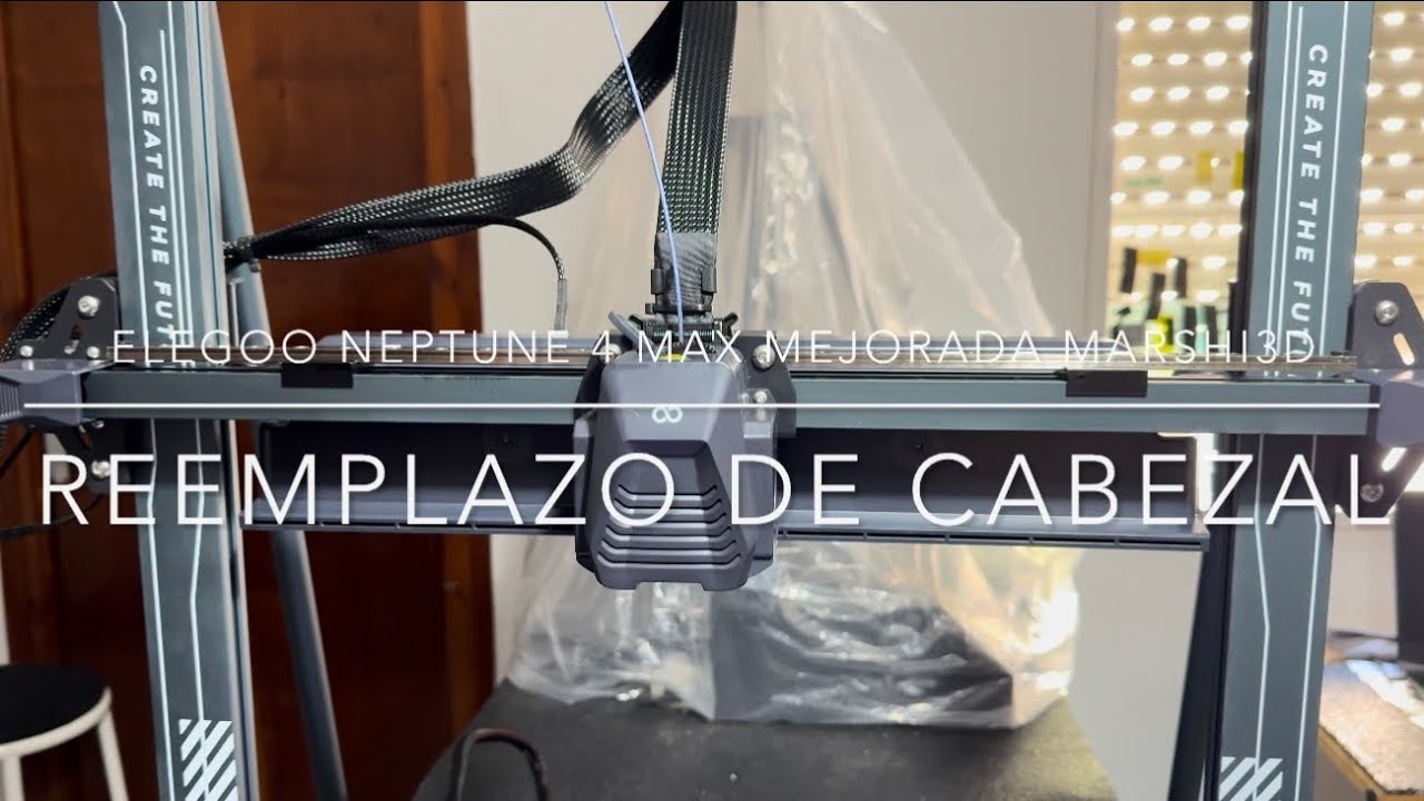 5. Reemplazo de cabezal  | Elegoo Neptune 4 MAX mejorada MARSHI3D
