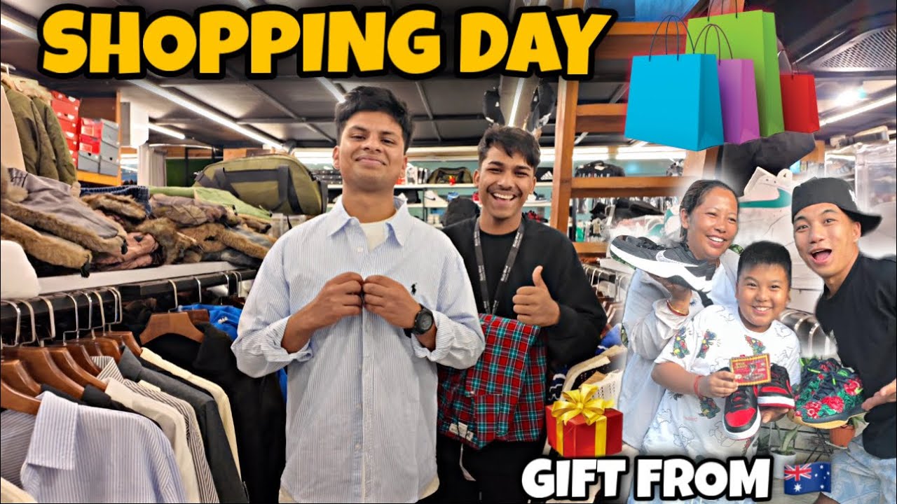 NITIN KO SHOPPING GARDAI🛍️ || GIFT FROM AUSTRALIA!!!