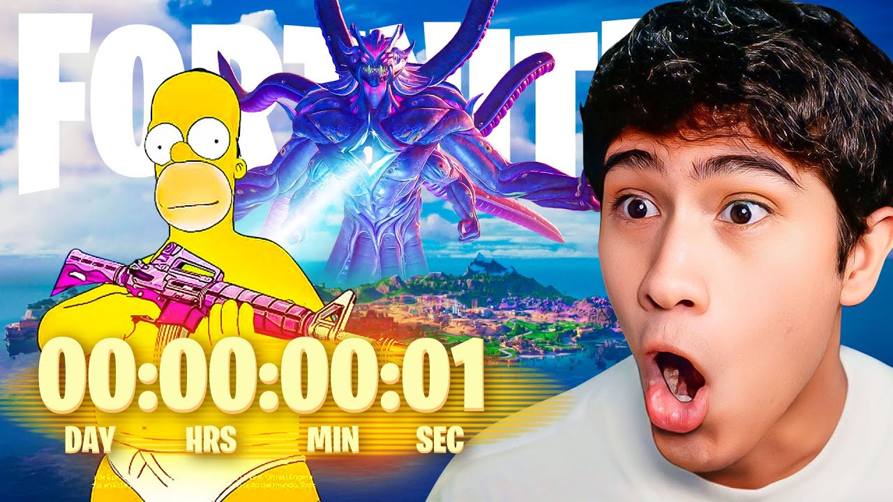 REACCIÓN al EVENTO FINAL de LOS SIMPSON X FORTNITE 🤯 🤯 🤯