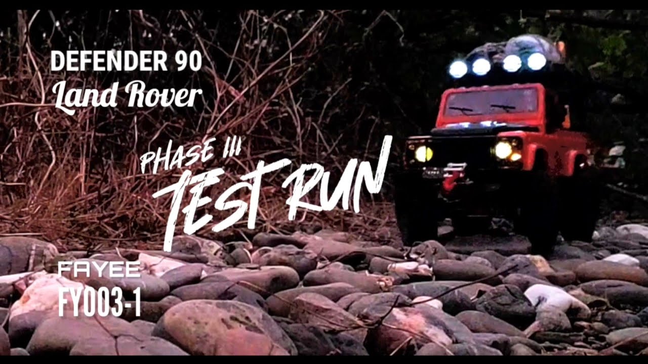 Land Rover D90 PROJECT CAR phase III Test Run RC Fayee FY003-1