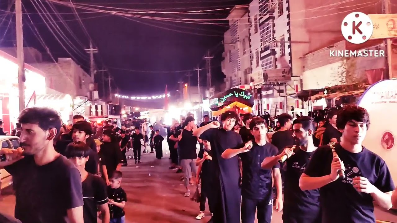 موكب الامام الحجه (عج)هالي ميسان تصوير عباس السراي
